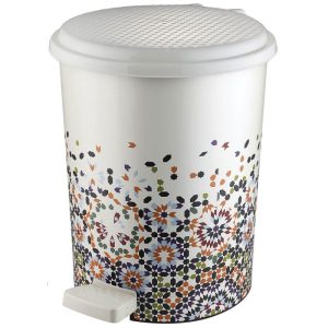 ΚΑΔΟΣ ΑΠΟΡΡΙΜΜΑΤΩΝ ΜΕ ΠΕΝΤΑΛ ΠΛΑΣΤΙΚΟΣ ΧΡΩΜΑΤΙΣΤΟΣ 10L 27x30x33,5cm No3-366 VIOSARP - Image 1