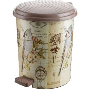 ΚΑΔΟΣ ΑΠΟΡΡΙΜΜΑΤΩΝ ΜΕ ΠΕΝΤΑΛ ΠΛΑΣΤΙΚΟΣ ΧΡΩΜΑΤΙΣΤΟΣ 17L 33x36,4x40cm Νο4-367 VIOSARP - Image 3