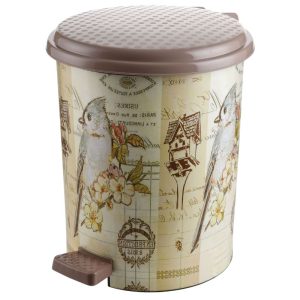 ΚΑΔΟΣ ΑΠΟΡΡΙΜΜΑΤΩΝ ΜΕ ΠΕΝΤΑΛ ΠΛΑΣΤΙΚΟΣ ΧΡΩΜΑΤΙΣΤΟΣ 17L 33x36,4x40cm Νο4-367 VIOSARP - Image 7