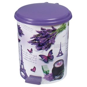 ΚΑΔΟΣ ΑΠΟΡΡΙΜΜΑΤΩΝ ΜΕ ΠΕΝΤΑΛ ΠΛΑΣΤΙΚΟΣ ΧΡΩΜΑΤΙΣΤΟΣ 17L 33x36,4x40cm Νο4-367 VIOSARP - Image 8