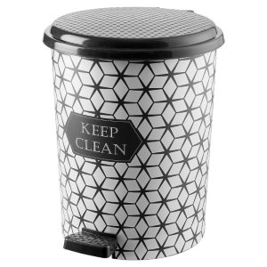 ΚΑΔΟΣ ΑΠΟΡΡΙΜΜΑΤΩΝ ΜΕ ΠΕΝΤΑΛ ΠΛΑΣΤΙΚΟΣ ΧΡΩΜΑΤΙΣΤΟΣ 5L 23x25,5x57,7cm Νο2-365 VIOSARP - Image 8