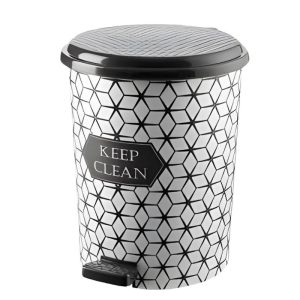 ΚΑΔΟΣ ΑΠΟΡΡΙΜΜΑΤΩΝ ΜΕ ΠΕΝΤΑΛ ΠΛΑΣΤΙΚΟΣ ΧΡΩΜΑΤΙΣΤΟΣ 5L 23x25,5x57,7cm Νο2-365 VIOSARP - Image 3