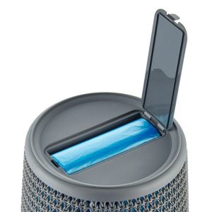 ΚΑΛΑΘΙ ΓΡΑΦΕΙΟΥ ΣΤΡΟΓΓΥΛΟ ΚΝΙΤ  ΜΕ ΚΑΠΑΚΙ ΚΑΙ ΥΠΟΔΟΧΗ ΓΙΑ ΣΑΚΟΥΛΑ Νο8461 12L 55x60cm - Image 3