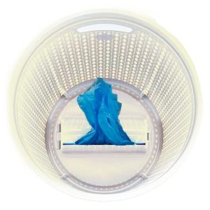 ΚΑΛΑΘΙ ΓΡΑΦΕΙΟΥ ΣΤΡΟΓΓΥΛΟ ΚΝΙΤ  ΜΕ ΚΑΠΑΚΙ ΚΑΙ ΥΠΟΔΟΧΗ ΓΙΑ ΣΑΚΟΥΛΑ Νο8461 12L 55x60cm - Image 6