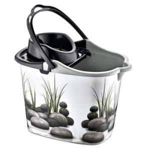 ΚΟΥΒΑΣ ΣΦΟΥΓΓΑΡΙΣΜΑΤΟΣ ΜΕ ΣΤΙΦΤΗ ΚΑΙ ΡΟΔΕΣ D012 ΧΡΩΜΑ 35x26x27cm - Image 1