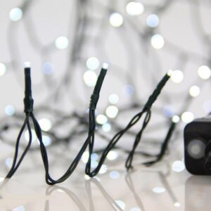 ΣΕΙΡΑ, 1500 LED 3mm, 31V ΜΕΤΑΣΧΗΜΑΤΙΣΤΗ, 8 ΠΡΟΓΡΑΜΜΑΤΑ & ΜΝΗΜΗ, ΠΡΑΣΙΝΟ PVC ΚΑΛΩΔΙΟ, ΛΕΥΚΟ LED ΑΝΑ 5cm, ΠΡΟΕΚΤΑΣΗ ΠΑΡΟΧΗΣ 3m, ΙΡ44 - Image 1