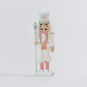 ΚΑΡΥΟΘΡΑΥΣΤΗΣ, ΠΛΑΣΤΙΚΟΣ, ΛΕΥΚΟ ΜΕ ΡΟΖ, 25,5cm - Image 1