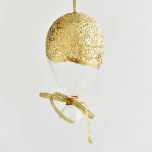 ΣΤΟΛΙΔΙ ΓΥΑΛΙΝΟ, ΜΠΑΛΟΝΙ ΧΡΥΣΟ, ΣΕΤ 4ΜΧ, 14cm - Image 1