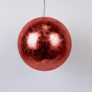 ΜΠΑΛΑ, ΜΕΤΑΛΛΙΚΟ ΚΟΚΚΙΝΟ, 25cm - Image 1