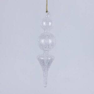 ΓΥΑΛΙΝΟ ΣΤΟΛΙΔΙ, ΔΙΑΦΑΝΟ, ΜΕ ΣΧΕΔΙΑ ΣΤΟ ΕΣΩΤΕΡΙΚΟ, ΣΕΤ 2ΤΜΧ, 17cm - Image 1