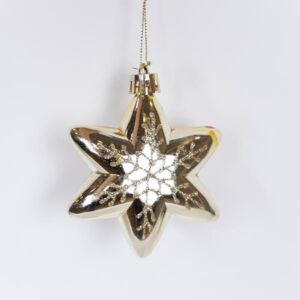 ΑΣΤΕΡΑΚΙ, ΧΡΥΣΟ, ΣΕΤ 4ΤΜΧ, 5cm (TOP 120) - Image 1