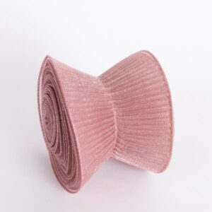 ΚΟΡΔΕΛΑ ΣΠΙΡΑΛ, ΡΟΖ ΜΕΤΑΛΛΙΚΟ, 500x12cm - Image 1