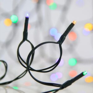 ΣΕΙΡΑ, 50 LED 5mm, MΠΑΤΑΡΙΑΣ 3xAA, ΧΡΟΝΟΔΙΑΚΟΠΤΗΣ, ΠΡΑΣΙΝΟ PVC ΚΑΛΩΔΙΟ, ΧΡΩΜΑΤΙΣΤΟ LED ANA 10cm, ΠΡΟΕΚΤΑΣΗ ΠΑΡΟΧΗΣ 30cm, IP20 (DISPLAY BOX 24τμχ) - Image 1