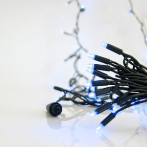 ΣΕΙΡΑ, 50 LED 5mm, ΜΠΑΤΑΡΙΑΣ 3xAA, ΧΡΟΝΟΔΙΑΚΟΠΤΗΣ, ΔΙΑΦΑΝΟ PVC ΚΑΛΩΔΙΟ, ΘΕΡΜΟ ΛΕΥΚΟ LED ΑΝΑ 10cm, ΠΡΟΕΚΤΑΣΗ ΠΑΡΟΧΗΣ 50cm, IP20 - Image 1