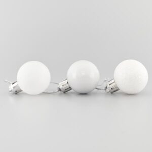 ΜΠΑΛΑ ΠΛΑΣΤΙΚΗ, ΛΕΥΚΗ, ΣΕΤ 24ΤΜΧ, 3cm - Image 1