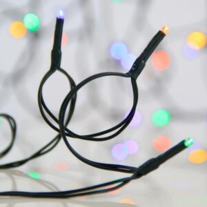 ΣΕΙΡΑ, 240 LED 3mm, 31V ΜΕΤΑΣΧΗΜΑΤΙΣΤΗ, 8 ΠΡΟΓΡΑΜΜΑΤΑ & ΜΝΗΜΗ, ΠΡΑΣΙΝΟ PVC ΚΑΛΩΔΙΟ, ΚΟΚΚΙΝΟ/ΜΠΛΕ/ΠΡΑΣΙΝΟ/ΘΕΡΜΟ ΛΕΥΚΟ/ΜΩΒ LED ΑΝΑ 5cm, ΠΡΟΕΚΤΑΣΗ ΠΑΡΟΧΗΣ 3m, IP44 - Image 1