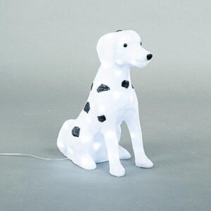 ΑΚΡΥΛΙΚΟΣ ΣΚΥΛΟΣ ΔΑΛΜΑΤΙΑΣ, 4,5V, 60 ΛΕΥΚΑ LED,  ΜΕ ΜΕΤΑΣΧΗΜΑΤΙΣΤΗ, 500cm ΠΡΟΕΚΤΑΣΗ ΠΑΡΟΧΗΣ, 39x22x48cm, IP44 - Image 1