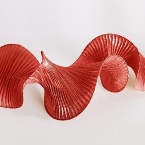 ΚΟΡΔΕΛΑ ΣΠΙΡΑΛ, ΚΟΚΚΙΝΟ ΜΕΤΑΛΛΙΚΟ, 500x12cm - Image 1