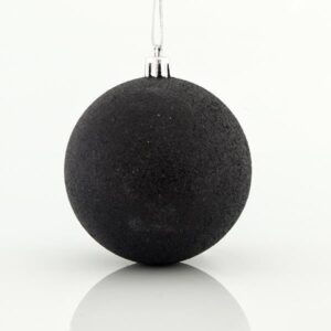 ΜΠΑΛΑ ΠΛΑΣΤΙΚΗ, ΜΑΥΡΗ, ΣΕΤ 6ΤΜΧ, 8cm - Image 1