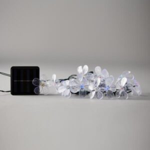 ΣΕΙΡΑ, 80 LED 5mm, ΛΟΥΛΟΥΔΙΑ, ΗΛΙΑΚΟ ΣΥΛΛΕΚΤΗ ΜΕ ΑΙΣΘΗΤΗΡΑ ΦΩΤΟΣ, 8 ΠΡΟΓΡΑΜΜΑΤΑ, ΠΡΑΣΙΝΟ PVC ΚΑΛΩΔΙΟ, ΧΡΩΜΑΤΙΣΤΟ LED ΑΝΑ 10cm, ΠΡΟΕΚΤΑΣΗ ΠΑΡΟΧΗΣ 1m, ΙΡ44 - Image 1