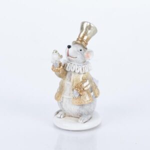 ΔΙΑΚΟΣΜΗΤΙΚΟ ΠΟΛΥΡΕΖΙΝ, ΠΟΝΤΙΚΑΚΙ ΜΕ ΠΟΥΛΑΚΙ, ΣΑΜΠΑΝΙ, 5.5x7.5x11cm - Image 1