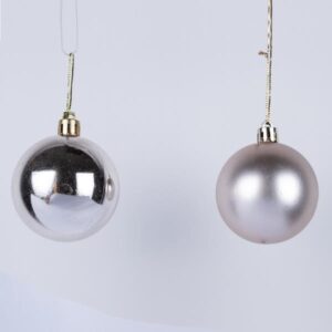 ΜΠΑΛΑ ΠΛΑΣΤΙΚΗ, ΣΑΜΠΑΝΙ, ΓΥΑΛΙΣΤΕΡΗ ΚΑΙ ΜΑΤ, ΣΕΤ 6ΤΜΧ, 8cm (TOP 120) - Image 1