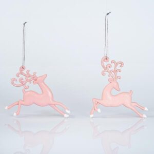 ΤΑΡΑΝΔΟΣ ΑΚΡΥΛΙΚΟΣ, ΡΟΖ, 2 ΣΧΕΔΙΑ, 13x12cm - Image 1