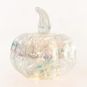 ΚΟΛΟΚΥΘΑ ΓΥΑΛΙΝΗ, ΦΩΤΙΖΟΜΕΝΗ, 15cm - Image 1