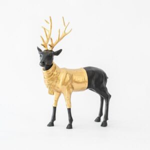 ΔΙΑΚΟΣΜΗΤΙΚΟΣ ΤΑΡΑΝΔΟΣ, ΜΑΥΡΟΣ ΜΕ ΧΡΥΣΟ, 31x39,5cm - Image 1