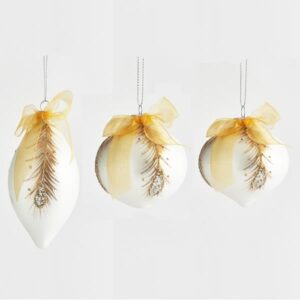 ΓΥΑΛΙΝΟ ΣΤΟΛΙΔΙ, ΣΑΜΠΑΝΙ, ΜΕ ΚΑΦΕ ΦΤΕΡΟ, 3 ΣΧΗΜΑΤΑ, ΣΕΤ 4ΤΜΧ, 8 ΚΑΙ 13cm - Image 1