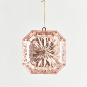ΣΤΟΛΙΔΙ, ΔΙΑΜΑΝΤΙ, ΤΕΤΡΑΓΩΝΟ, ΡΟΖ ΧΡΥΣΟ, 12x5x13cm - Image 1