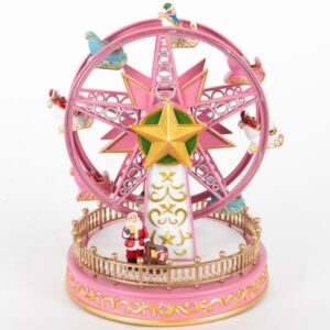 ΡΟΔΑ ΛΟΥΝΑ ΠΑΡΚ, ΡΟΖ, ΜΕ ΜΕΤΑΣΧΗΜΑΤΙΣΤΗ, ΜΕ ΜΟΥΣΙΚΗ ΚΑΙ ΚΙΝΗΣΗ, 18x18x23,5cm - Image 1