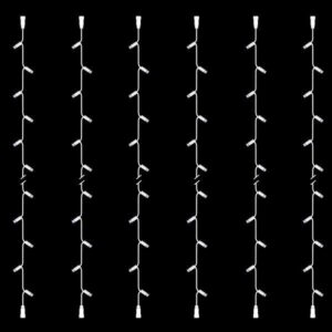 ΣΕΙΡΑ, DIY ΣΕΤ 6 ΤΜΧ, 20 LED, 2 ΕΠΕΚΤΑΣΕΙΣ, ΛΕΥΚΟ ΚΑΟΥΤΣΟΥΚ ΚΑΛΩΔΙΟ, ΛΕΥΚΟ LED ΑΝΑ 10cm, ΙΡ65 - Image 1
