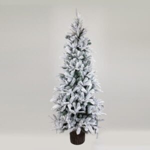 ΔΕΝΤΡΟ ΕΛΑΤΟ ΧΙΟΝΙΣΜΕΝΟ, ΕΛΒΕΤΙΑ, ΜΕ ΞΥΛΙΝΟ ΚΟΡΜΟ ΣΤΗ ΒΑΣΗ, 180cm - Image 1