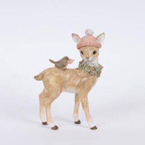 ΔΙΑΚΟΣΜΗΤΙΚΟ ΠΟΛΥΡΕΖΙΝ, ΕΛΑΦΑΚΙ ΜΕ ΠΟΥΛΑΚΙ, 10,5x4,5x15,5cm - Image 1