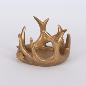 ΔΙΑΚΟΣΜΗΤΙΚΟ ΚΗΡΟΠΗΓΙΟ ΜΕ ΧΡΥΣΑ ΚΕΡΑΤΑ, 7x10cm - Image 1