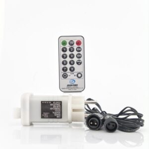 ΜΕΤΑΣΧΗΜΑΤΙΣΤΗΣ 31V/12W, 8 ΠΡΟΓΡΑΜΜΑΤΑ & ΜΝΗΜΗ, ΕΩΣ 1500 LED, ΤΗΛΕΧΕΙΡΙΣΤΗΡΙΟ (ON/OFF, ΧΡΟΝΟΔΙΑΚΟΠΤΗΣ, DIMMER), ΠΡΑΣΙΝΟ PVC ΚΑΛΩΔΙΟ, ΠΡΟΕΚΤΑΣΗ ΠΑΡΟΧΗΣ 3m, ΙΡ44 - Image 1