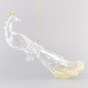 ΠΑΓΩΝΙ ΑΚΡΥΛΙΚΟ, ΜΕ ΧΡΥΣΟ GLITTER ΣΤΗΝ ΚΟΡΩΝΑ, 17,8cm - Image 1