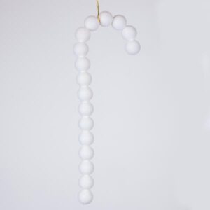 ΜΠΑΣΤΟΥΝΑΚΙ ΒΕΛΟΥΔΙΝΟ, ΛΕΥΚΟ, 33cm - Image 1