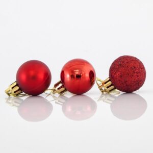 ΜΠΑΛΑ ΠΛΑΣΤΙΚΗ, ΚΟΚΚΙΝΗ, ΣΕΤ 24ΤΜΧ, 3cm - Image 1