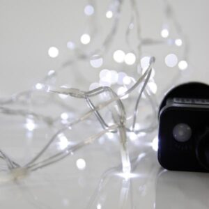 ΣΕΙΡΑ, 100 LED 3mm, 31V ΜΕΤΑΣΧΗΜΑΤΙΣΤΗ, 8 ΠΡΟΓΡΑΜΜΑΤΑ & ΜΝΗΜΗ, ΔΙΑΦΑΝΟ PVC ΚΑΛΩΔΙΟ, ΛΕΥΚΟ LED ΑΝΑ 5cm, ΠΡΟΕΚΤΑΣΗ ΠΑΡΟΧΗΣ 3m, ΙΡ44 - Image 1