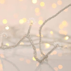 ΣΕΙΡΑ, 700 FLASH LED 5mm, 31V ΜΕΤΑΣΧΗΜΑΤΙΣΤΗ, 4 ΕΠΕΚΤΑΣΕΙΣ ΕΩΣ 2 ΣΕΤ, ΔΙΑΦΑΝΟ PVC ΚΑΛΩΔΙΟ, ΘΕΡΜΟ ΛΕΥΚΟ LED ANA 10cm, ΠΡΟΕΚΤΑΣΗ ΠΑΡΟΧΗΣ 3m, ΙΡ44 - Image 1