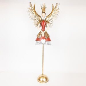 ΜΕΤΑΛΛΙΚΗ ΠΡΙΓΚΙΠΙΣΣΑ ΜΕ ΛΕΥΚΗ ΚΑΡΔΙΑ, 104.14cm - Image 1