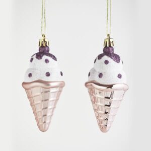 ΠΑΓΩΤΟ ΠΛΑΣΤΙΚΟ, ΣΕΤ 4 ΤΜΧ, 2 ΡΟΖ ΜΑΤ, 2 ΡΟΖ ΓΥΑΛΙΣΤΕΡΟ, 10*5cm - Image 1