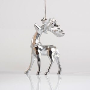 ΤΑΡΑΝΔΟΣ ΑΚΡΥΛΙΚΟΣ, ΜΑΤ ΑΣΗΜΙ, ΜΕ GLITTER, 7x11,6cm - Image 1