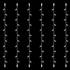 ΣΕΙΡΑ, DIY ΣΕΤ 6 ΤΜΧ, 30 LED, ΛΕΥΚΟ ΚΑΟΥΤΣΟΥΚ ΚΑΛΩΔΙΟ, 2 ΕΠΕΚΤΑΣΕΙΣ, ΘΕΡΜO ΛΕΥΚO LED ΑΝΑ 10cm, ΙΡ65 - Image 1