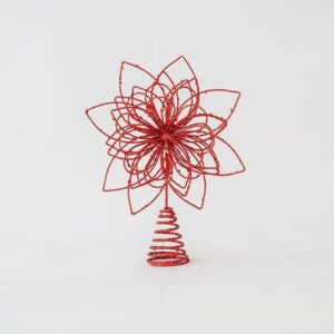 ΚΟΡΥΦΗ ΔΕΝΤΡΟΥ ΑΠΌ ΣΥΡΜΑ, ΛΟΥΛΟΥΔΙ, ΚΟΚΚΙΝΟ, 30x24cm - Image 1