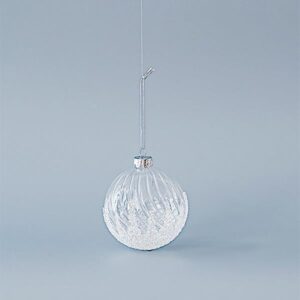 ΓΥΑΛΙΝΗ ΜΠΑΛΑ, ΔΙΑΦΑΝΗ, ΜΕ ΔΙΑΦΑΝΕΣ ΧΑΝΤΡΕΣ, ΣΕΤ 4ΤΜΧ, 8cm - Image 1