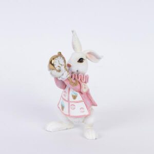 ΔΙΑΚΟΣΜΗΤΙΚΟ ΠΟΛΥΡΕΖΙΝ ΠΟΝΤΙΚΙ, ΡΟΖ ΜΕ ΧΡΥΣΟ ΡΟΛΟΙ, 7.5x9.5x13cm - Image 1