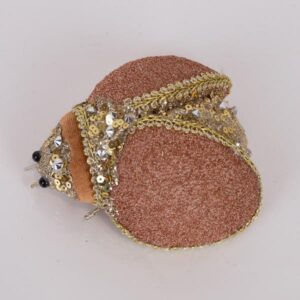 ΠΑΣΧΑΛΙΤΣΑ ΡΟΖ ΜΕ ΧΡΥΣΑ ΔΙΑΚΟΣΜΗΤΙΚΑ, 5x9Χ13cm - Image 1